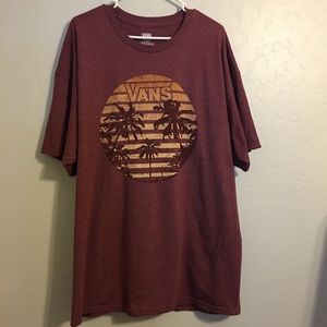 Vans Tropical Heathered Wine Men’s XXL Tshirt!